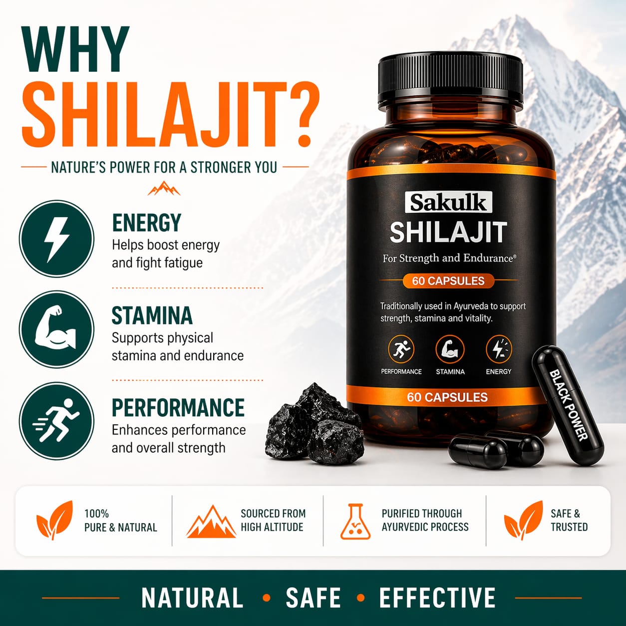 Shilajit 500 Mg Capsules - Image 2