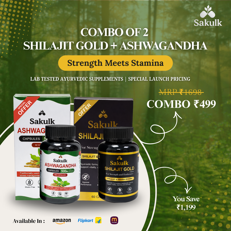 Shilajit Gold + Ashwagandha Combo