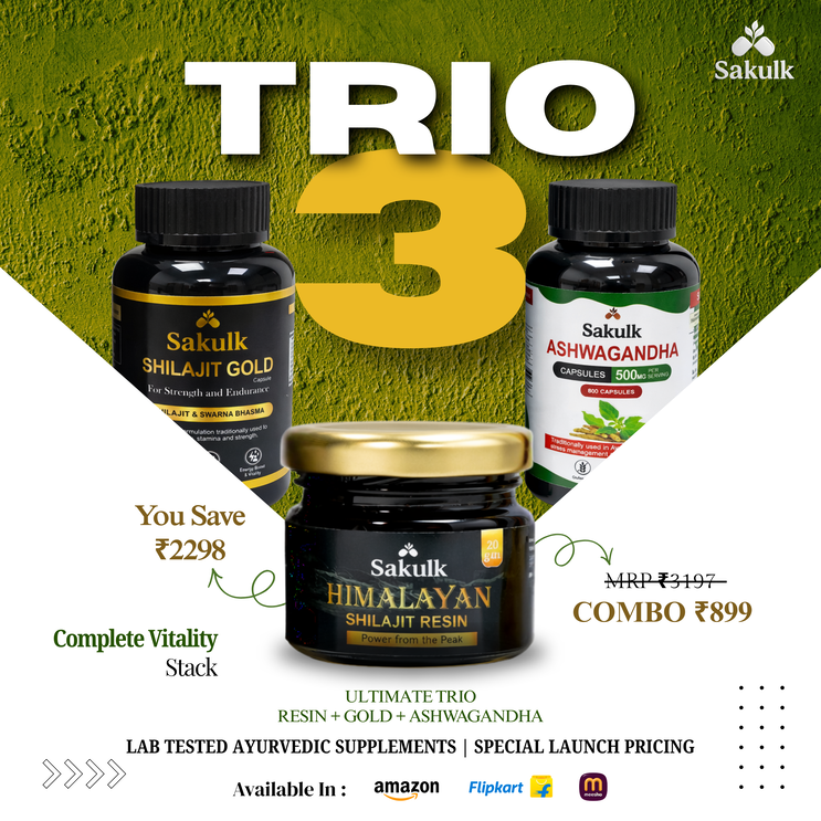 Ultimate trio Resin + Gold + Ashwagandha