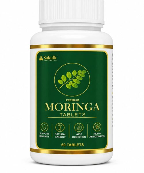 Sakulk Moringa Capsules 500mg | Natural Moringa Leaf Supplement | 60 Capsules
